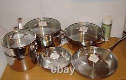 Princess House Stainless Steel Cookware Set 6571 (11pieces) Plus Bonus