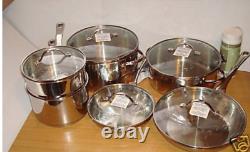 Princess House Stainless Steel Cookware Set 6571 (11pieces) Plus Bonus