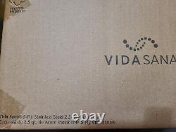 Princess House VIDA SANA 5-PLY STAINLESS STEEL COOKWARE 2.5-Qt. Casserole 5561