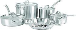 Professional 5-Ply Stainless Steel Cookware Set, 10 Piece