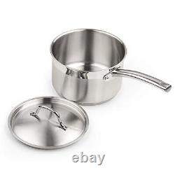 Professional Stainless Steel Cookware Set 8PC 8 PC Silver Stainless steel lid
