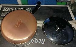 RARE Vintage Revere Ware Copper Bottom Stainless Steel 6 Pc Set Clinton, IL 1995