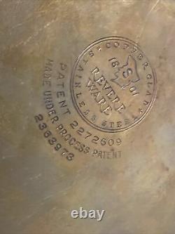 Rare 1950s Revere Ware Institutional 5000 Line 11 Copper Bottom Pan