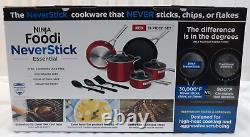 Red Foodi NeverStick Essential 11 Piece Cookware Set Red C19600RD