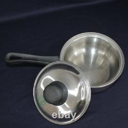 Regal Ware Cookware 11-Piece Stainless Steel Frying Pan Pots 4 3 2 1.5 Qt & Lids