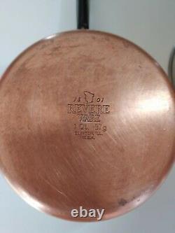 Revere Ware Copper Bottom 17 Piece Set Vintage Pots & Pans Cookware