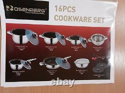 Rosenberg Professional 16 Piece Cookware Set