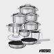 Rosle Elegance Stainless Steel Cookware 14 Piece Set
