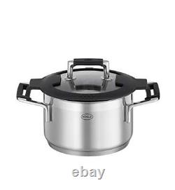 Rösle SILENCE PRO Cookware Collection 6.3 in. Stainless Steel High Casserole