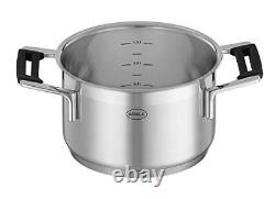 Rösle SILENCE PRO Cookware Collection 6.3 in. Stainless Steel High Casserole