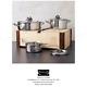 Ruffoni Induction Opus Prima Set Cookware 6 Pieces IN Box Of Wood