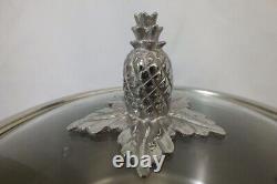 Ruffoni Omegna Hammered Stainless Steel StockPot Covered Lid Pineapple 6 qt