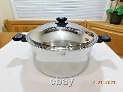 SALADMASTER 16 QT Roaster Stock pot 316Ti Titanium Stainless Waterless Cookware