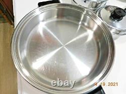 SALADMASTER 5 STAR TP304S Stainless Steel Waterless Electric Skillet Cookware
