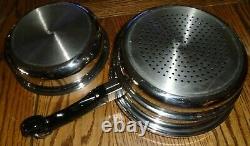 SALADMASTER Stainless Steel Waterless Cookware T304S with Vapo Lids SET OF 10