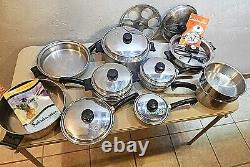 SALADMASTER T304S Stainless Steel Cookware Set + Electric Skillet