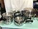 SALADMASTER T304S Stainless Steel Cookware Set. Great Used Condition. 17 Pieces