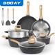SODAY 12Pcs Pots and Pans Set NonStick Kitchen Cookware Sets Induction Cookware