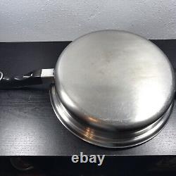 SaladMaster 18/8 Tri-Clad Stainless Steel 6 Qt Pan 11 Skillet Vapo Lid Dome