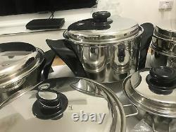 Saladmaster 304/316ti Stainless Steel Cookware Set + Electric Skillet