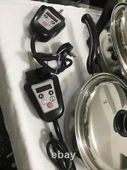 Saladmaster 304/316ti Stainless Steel Cookware Set + Electric Skillet