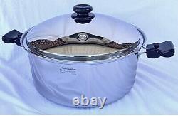 Saladmaster 316ti Titanium 16 Quarts Stock Pot Waterless Cookware Excellent