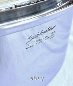 Saladmaster 316ti Titanium 16 Quarts Stock Pot Waterless Cookware Excellent