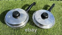 Saladmaster System 7 TP304-316 Stainless Steel Cookware 9 Skillet Pan Steamer