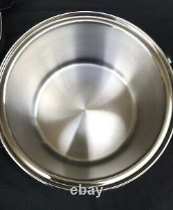 Saladmaster T304S Stainless Steel 12 Quarts Stock Pot Waterless Cookware USA
