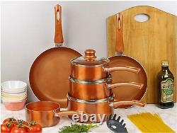 Saucepan Cookware Pan Set with Ceramic Non-Stick Coating Pressed Aluminium
