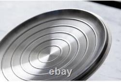 Saveur Selects Tri-Ply Stainless Steel Pots with Lid & Pans 8-Piece Cookware Set