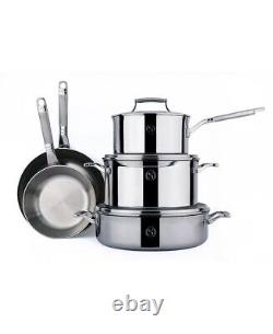 Saveur Selects Voyage Tri-Ply Stainless Steel 8 Piece Cookware Set