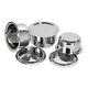 Set of 3 Stainless Steel Cookware Set for Home with Stainless Steel Lids