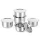 Set of 5 Stainless Steel Cookware Set for Home with Stainless Steel Lids
