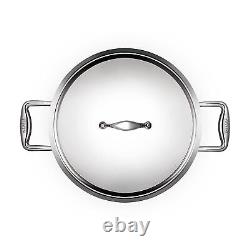 Stahl Triply Stainless Steel Kadai with Lid Stainless Steel Cookware 28 cm