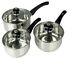 Stainless Steel 6 Piece Cookware Set With Glass Lids