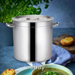 Stainless Steel Cookware Soup Pot Canning Pasta Pot Easy to Clean with Lid