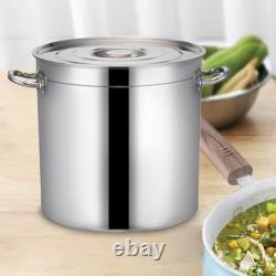 Stainless Steel Cookware Stockpot Tall Cooking Pot for Household Commercial