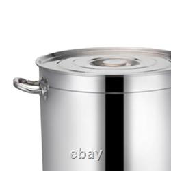 Stainless Steel Cookware Stockpot Tall Cooking Pot for Household Commercial