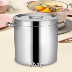 Stainless Steel Cookware Stockpot Tall Cooking Pot for Household Commercial