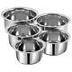 Stainless Steel Cookware Tope Pot Set Pack of 5 Pieces