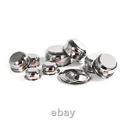 Stainless Steel Cookware Tope Pot Set With Lid- Pack of 8 Pieces
