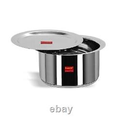 Stainless Steel Encapsulated Bottom Induction, Gas Friendly Cookware Tope, 1Ltr