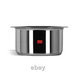 Stainless Steel Encapsulated Bottom Induction, Gas Friendly Cookware Tope, 1Ltr