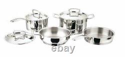 Stainless Steel Induction Friendly 4 Pcs. Cookware Set