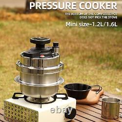Stainless Steel Pressure Cooker 1.2L Induction Cookware Pots and Pan For Camping