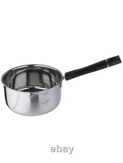 Stainless Steel Sauce Pan 800ml 1 Piece (Silver) Stockpots Cookware