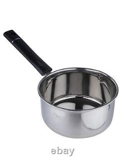 Stainless Steel Sauce Pan 800ml 1 Piece (Silver) Stockpots Cookware