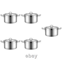 Stainless Steel Soup Pot Camping Cookware Small Induction Cooking