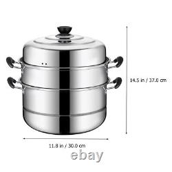 Stainless Steel Steamer Steaming Pot Cookware Food Rack Cooking